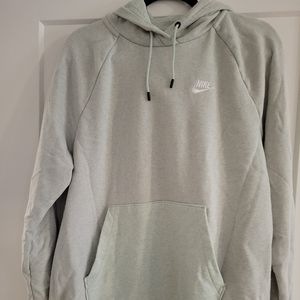 1x embroidered nike hoodie light pale green color